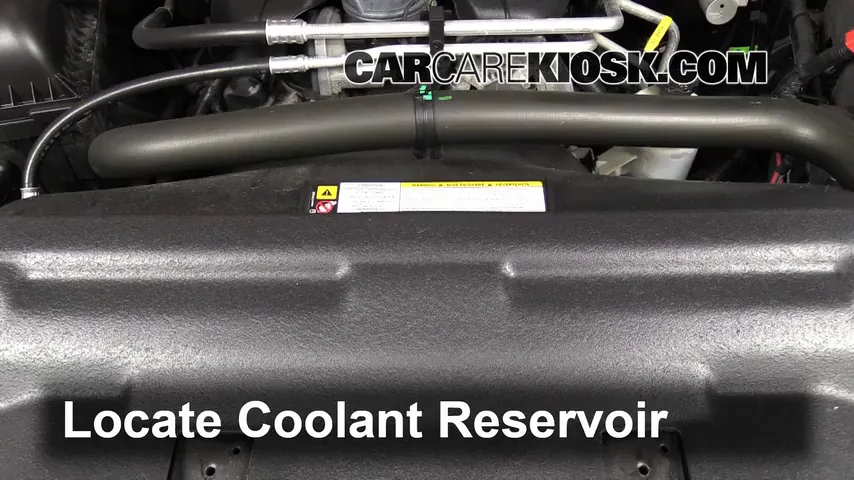 2012 Ram 1500 SLT 5.7L V8 Crew Cab Pickup Coolant (Antifreeze) Add Coolant